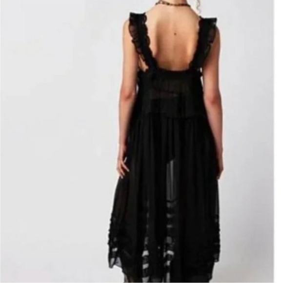Free People Moonchild Slip Sheer Dress - Picture 2 of 9